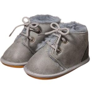 NWT Zoolar Baby Unisex Faux Leather Fur Snow Boots 0-6 Months